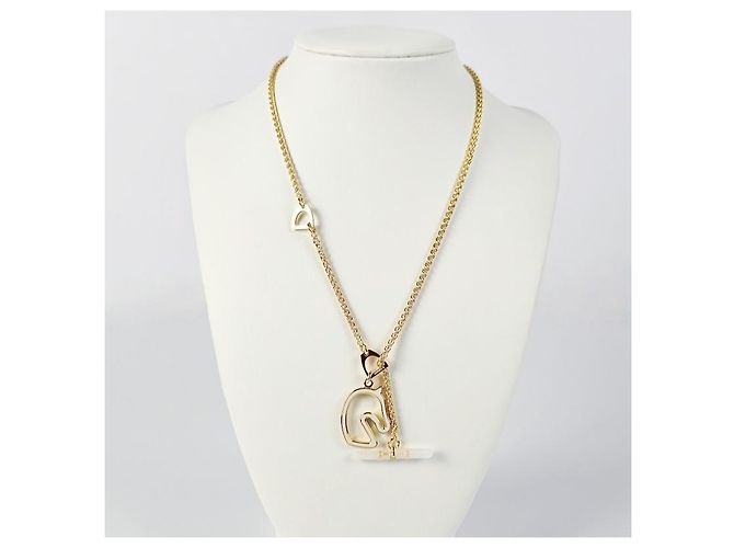 Hermès Colar Tonnerre Small Model Yellow Gold Cream - vista 4