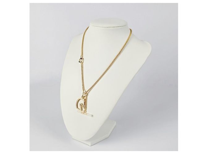 Hermès Colar Tonnerre Small Model Yellow Gold Cream - vista 5