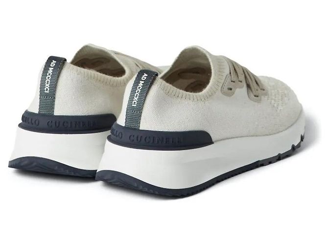 Brunello Cucinelli Knit Runner Sneaker Beige - Ansicht 9