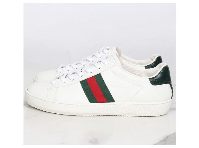 Gucci Leather Sneakers Brown - view 3