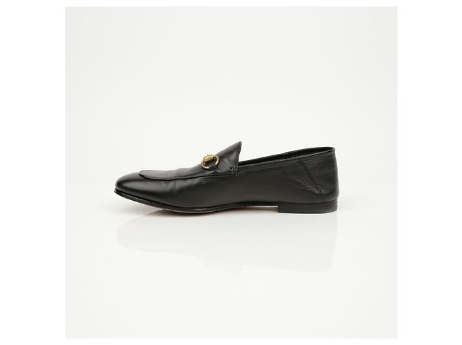 Gucci Mocassins de couro para homem com morsilha preto - vista 10