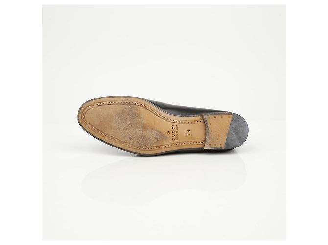 Gucci Mocassins de couro para homem com morsilha preto - vista 11