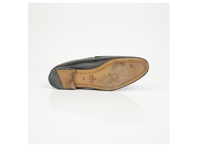 Gucci Mocassins de couro para homem com morsilha preto - vista 12