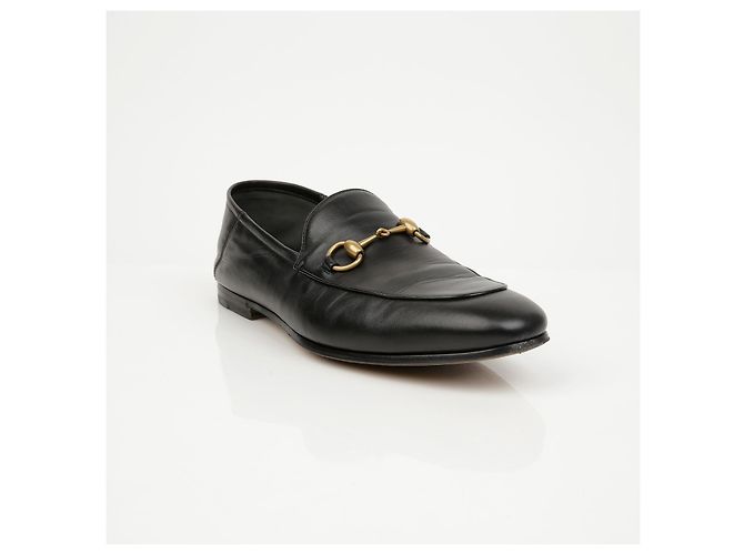 Gucci Mocassins de couro para homem com morsilha preto - vista 2