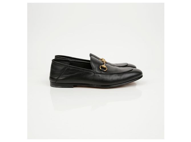 Gucci Mocassins de couro para homem com morsilha preto - vista 3