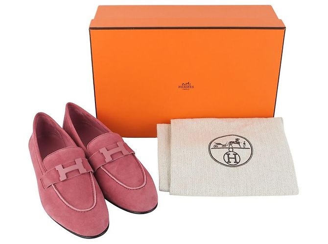 Hermès Mocassini Suede Paris Taglia - view 8