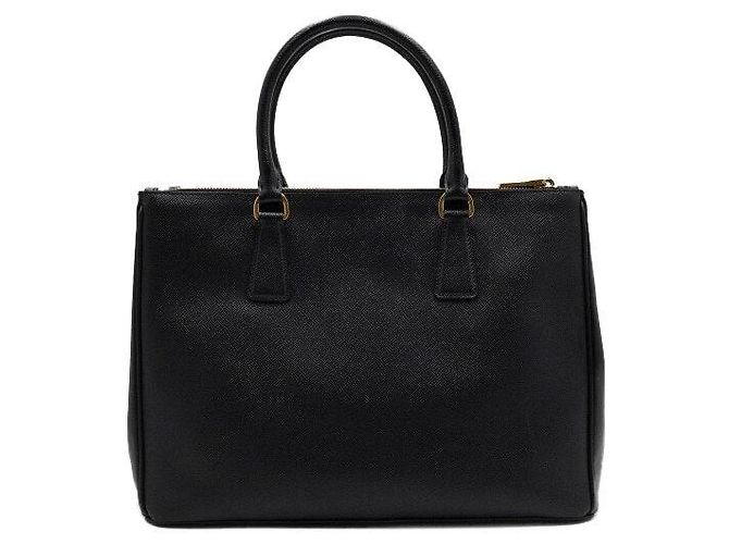 Prada Saco Tote e Saco de Ombro Saffiano Lux Black - vista 4