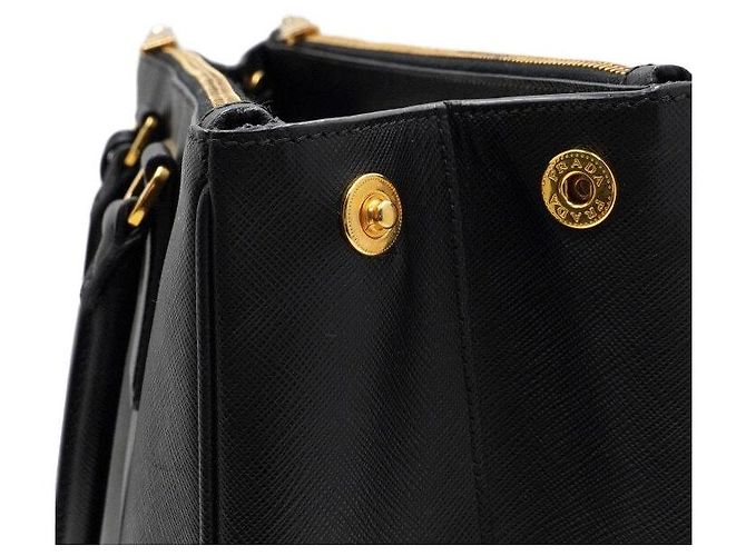 Prada Saco Tote e Saco de Ombro Saffiano Lux Black - vista 5