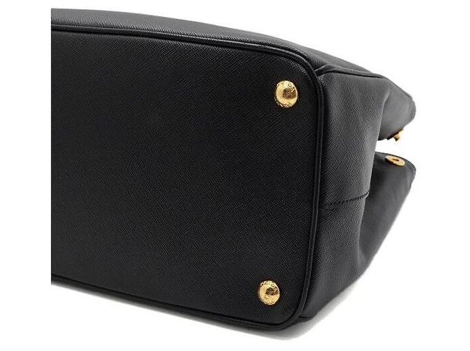 Prada Saco Tote e Saco de Ombro Saffiano Lux Black - vista 8