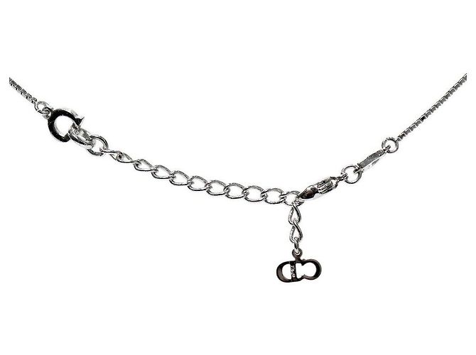 Dior Red Plate Silberkette - Ansicht 3