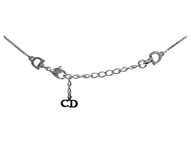 Dior Red Plate Silberkette - Ansicht 4