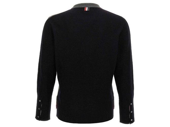 Thom Browne Merino Wool in Half Pullover - view 4