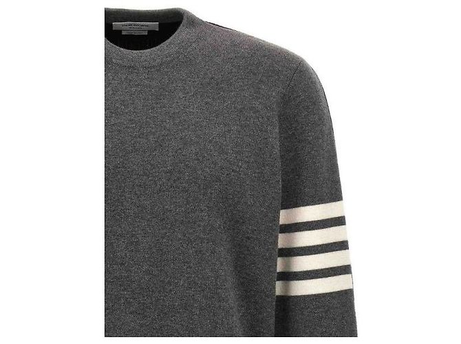 Thom Browne Merino Wool in Half Pullover - view 5