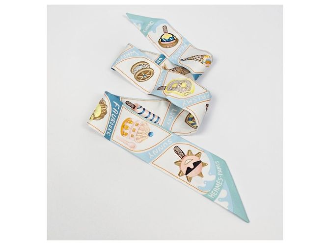 Hermès Foulard in seta Twilly da donna Funky Ice Cream - vista 11
