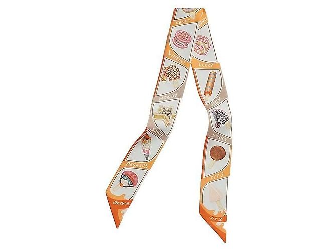 Hermès Foulard in seta Twilly da donna Funky Ice Cream - vista 14