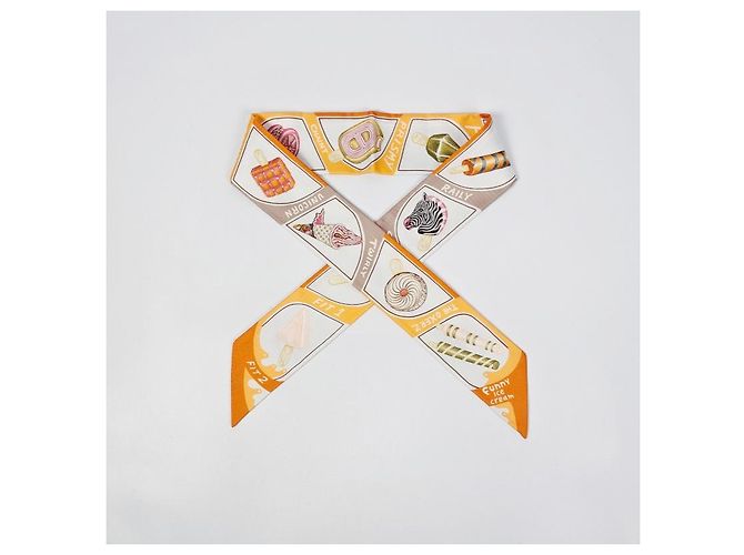 Hermès Foulard in seta Twilly da donna Funky Ice Cream - vista 18