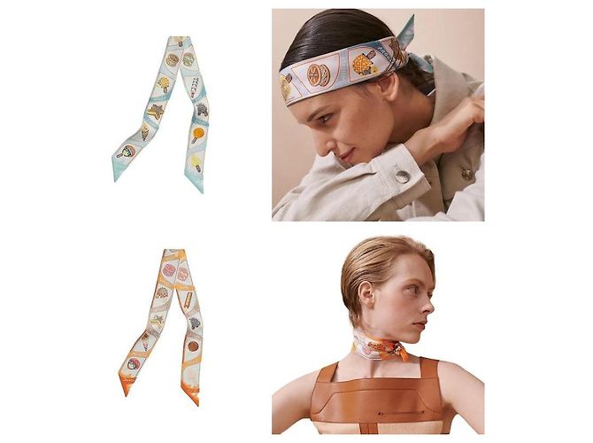 Hermès Foulard in seta Twilly da donna Funky Ice Cream - vista 2