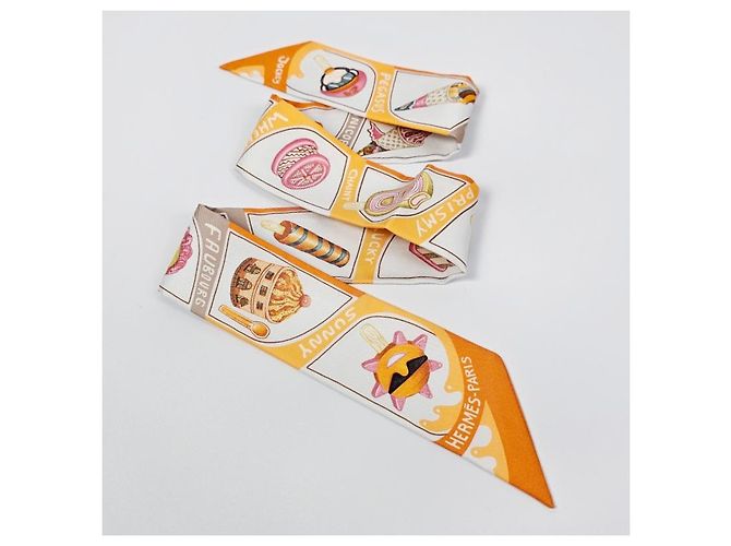 Hermès Foulard in seta Twilly da donna Funky Ice Cream - vista 23