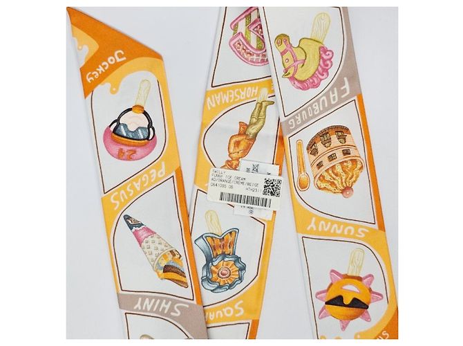 Hermès Foulard in seta Twilly da donna Funky Ice Cream - vista 24