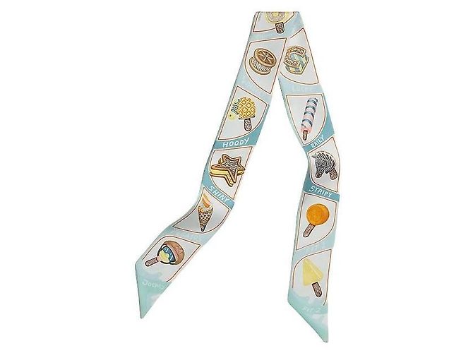Hermès Foulard in seta Twilly da donna Funky Ice Cream - vista 3