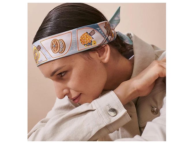 Hermès Foulard in seta Twilly da donna Funky Ice Cream - vista 4