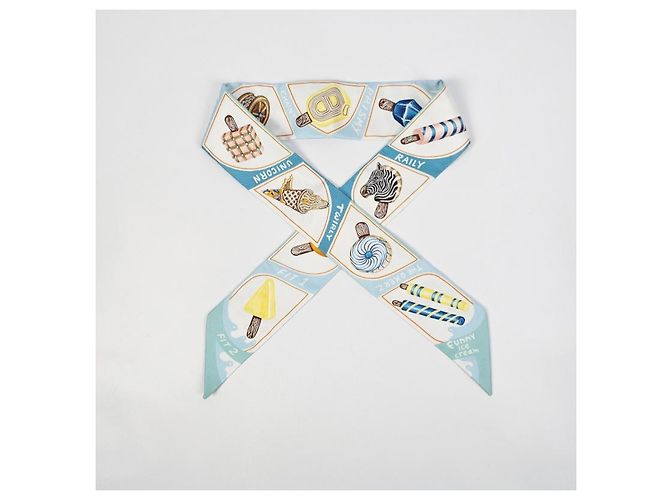 Hermès Foulard in seta Twilly da donna Funky Ice Cream - vista 7