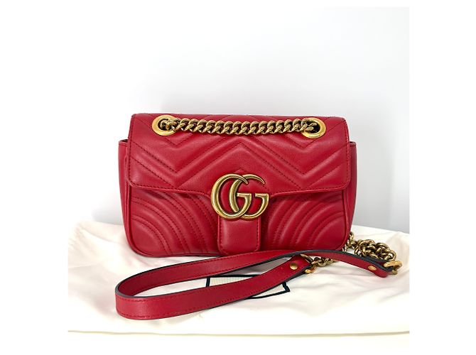 Gucci Borsa a tracolla e spalla Matelassé con catena - vista 2