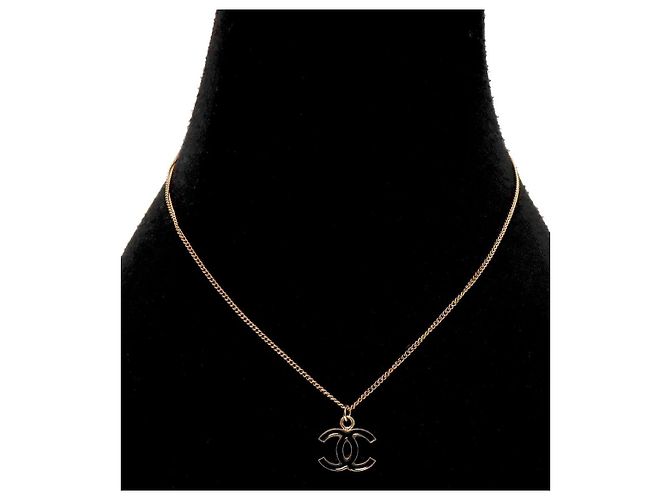 Chanel Collana CC Oro Nera - vista 5