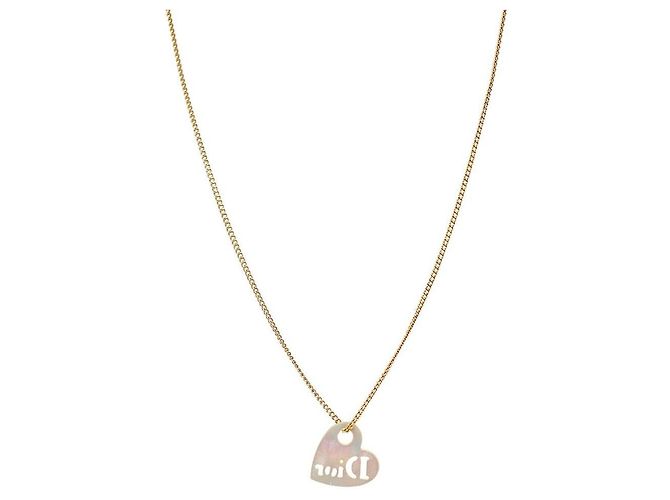 Dior Collar de corazón de nácar y oro - vista 2