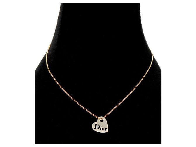 Dior Collar de corazón de nácar y oro - vista 5