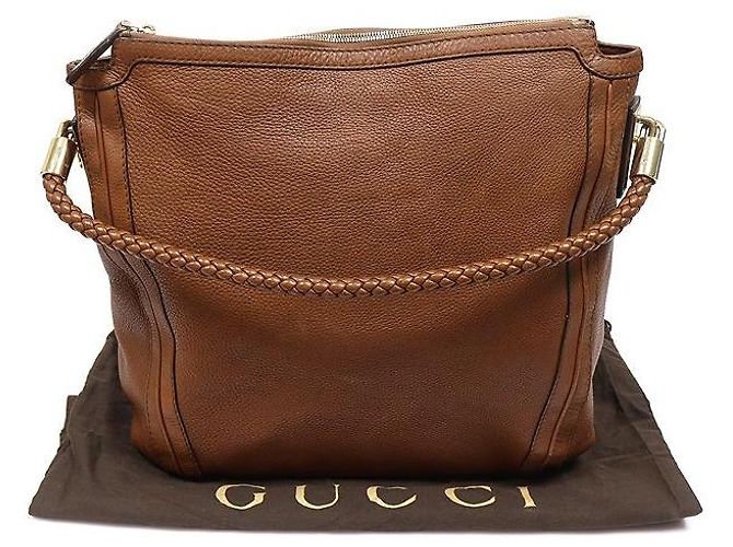 Gucci Borsa a tracolla hobo Bella Large in pelle marrone - vista 2