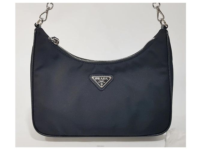 Prada Borsa Hobo Re-Edition Chain Crossbody - vista 3