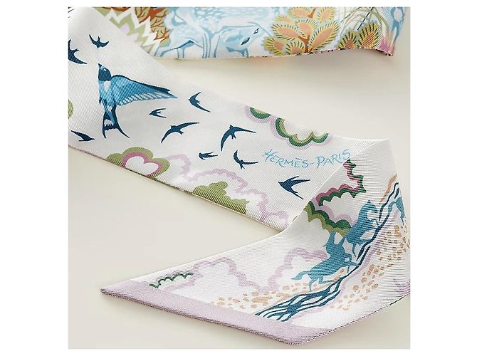 Hermès Pañuelo de seda Twilly Rewilding Nature - vista 18