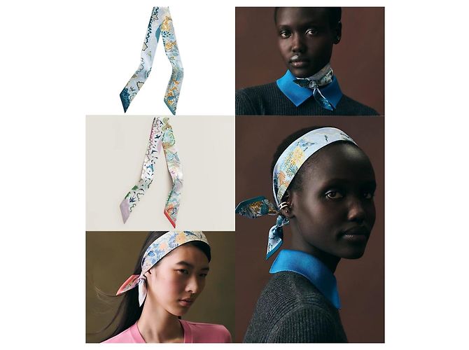 Hermès Pañuelo de seda Twilly Rewilding Nature - vista 2