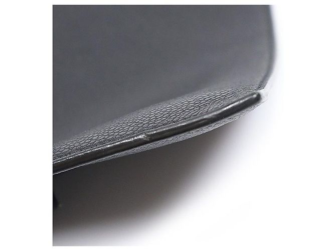 Thom Browne Pochette porte-documents Small en cuir grainé noir - vue 4