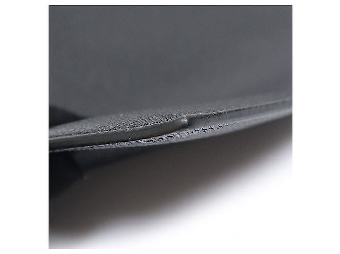 Thom Browne Pochette porte-documents Small en cuir grainé noir - vue 5