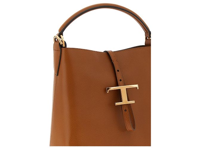 Tod's Borsa in pelle di vitello marrone - vista 3