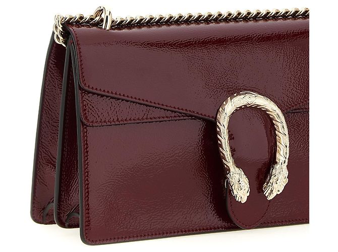 Gucci Borsa a tracolla in vitello rossa - vista 3