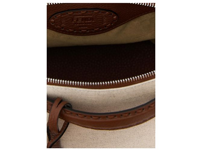 Fendi Borsa in polietilene beige - vista 4
