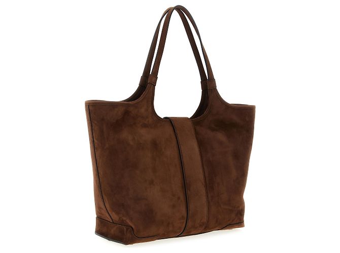 Roger Vivier Borsa Tote in pelle di capra marrone - vista 2