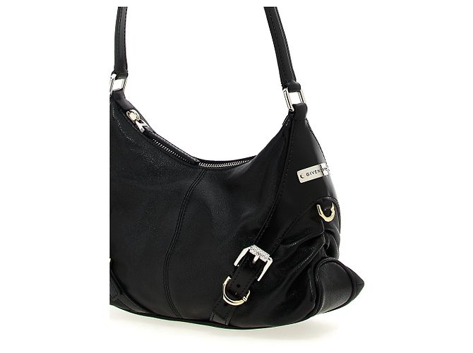 Givenchy Bolsa de ombro em pele de cordeiro preta - vista 3
