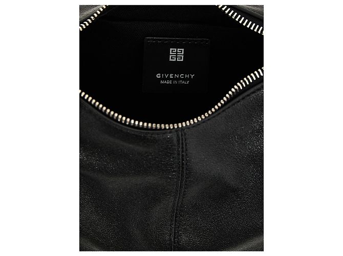 Givenchy Bolsa de ombro em pele de cordeiro preta - vista 4