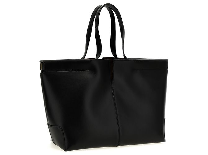 Tod's Borsa Tote in pelle di vitello nera - vista 2
