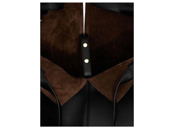 Tod's Borsa Tote in pelle di vitello nera - vista 4