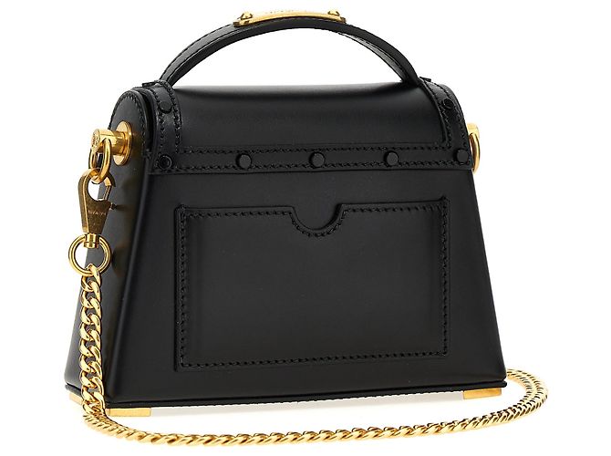 Balmain Borsa in pelle di vitello nera - vista 2
