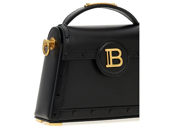 Balmain Borsa in pelle di vitello nera - vista 3