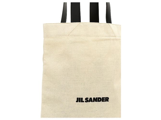Jil Sander Bicolor Baumwoll-Tote-Bag - Ansicht 3