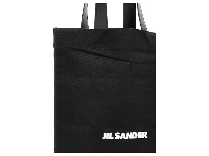 Jil Sander Baumwolltote-Bag in Schwarz - Ansicht 3