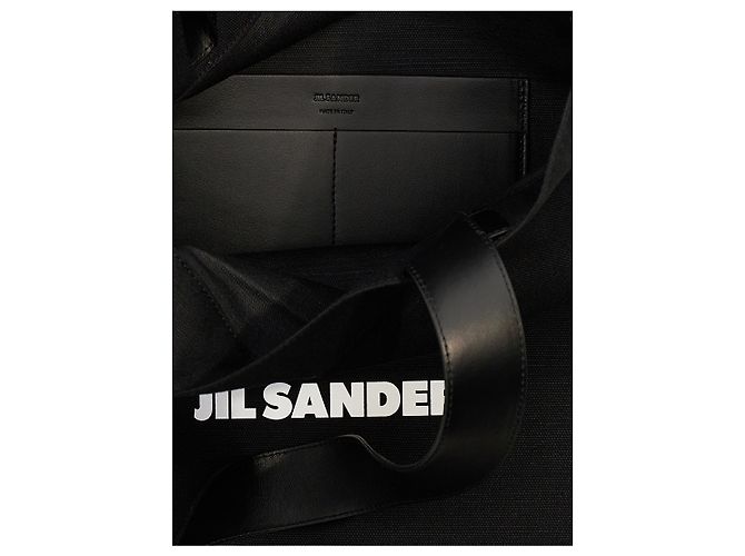 Jil Sander Baumwolltote-Bag in Schwarz - Ansicht 4