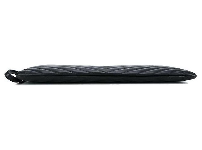 Autre Marque Clutch matelassé monogram dorata - vista 13